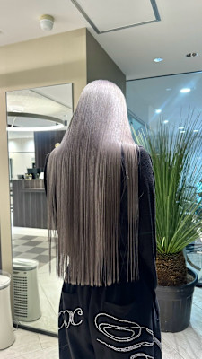 ロングヘアを一番美しく魅せる☆シルバグレージュ