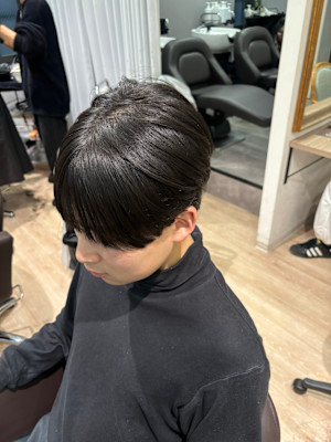 王道マッシュスタイル×メンズ縮毛矯正