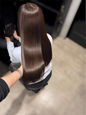 透明感抜群  ショコラグレージュヘアカラー