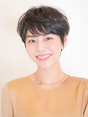 前下がりショート・ボブ/絶壁解消/前髪あり/40代/30代