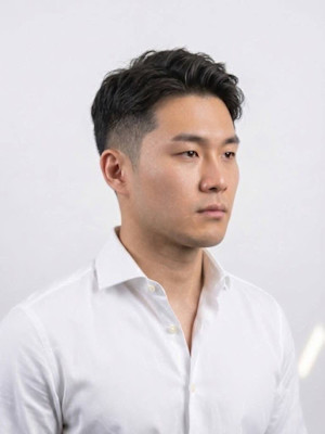 ツーブロックショートカルマヘアスリックバックジェットフェード