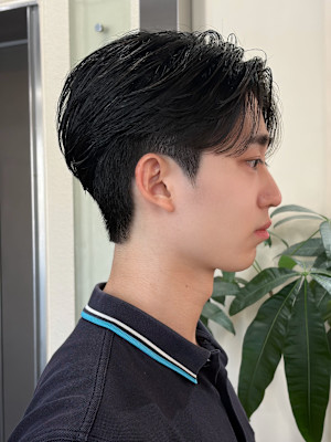 毛流れセンターパート