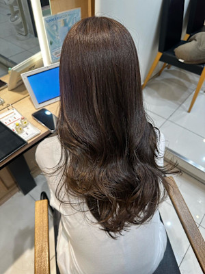 【伊勢原】赤み消し透明感カラー+グレージュオリーブカラー