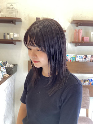 髪質改善カラー　レイヤーカット