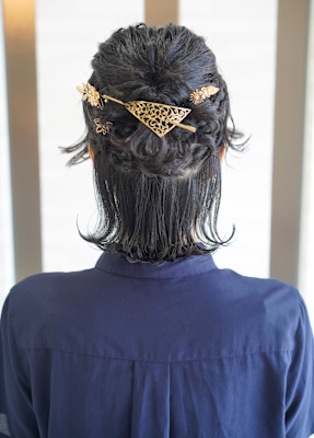 抜け感・上品　ツーブロック・ヘアアレンジ