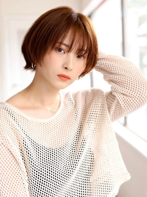 20代30代40代イメチェン似合わせカットフルバングレッドブ
