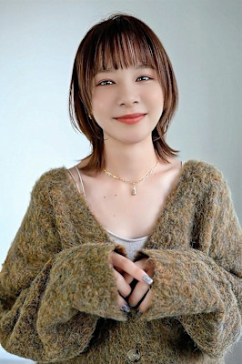 大人可愛い◎イメチェン似合わせカットフルバングレッドブラウン