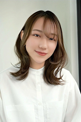 大人可愛い◎イメチェン似合わせカットフルバングレッドブラウン