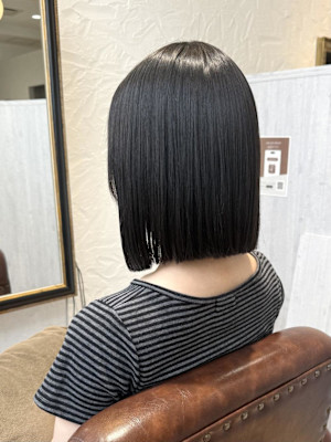 切りっぱなしボブ