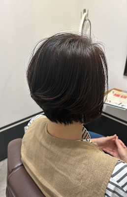 【似合わせカット＋エイジングケア】大人ショートボブ