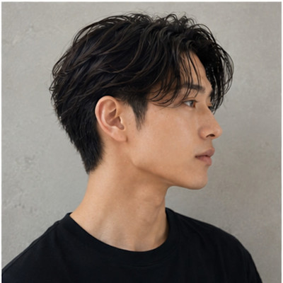 大人のナチュラルセンターパート
