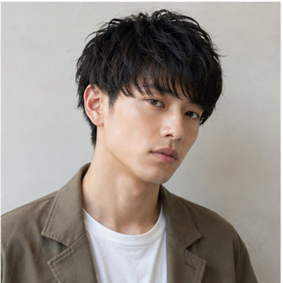 束感ニュアンスパーマ大人ショート