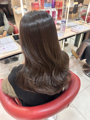 【伊勢原】赤み消し透明感カラー+グレージュオリーブカラー