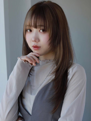 20代30代40代メルティカラーフェミニンロング似合わせカッ