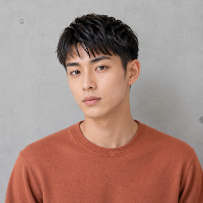 20代のバーバースタイル束感ショート