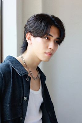 MEN’S HAIR カルマパーマアッシュブラックウルフパー