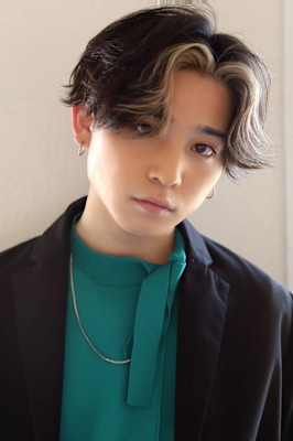 MEN’S HAIR マッシュパーマアッシュブラックカルマパ