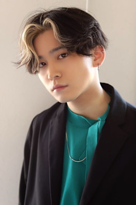 MEN’S HAIR マッシュパーマアッシュブラックカルマパ
