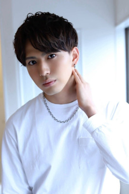 MEN’S HAIR マッシュパーマアッシュブラックカルマパ