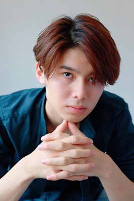 MEN’S HAIR マッシュパーマアッシュブラックカルマパ