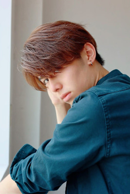 MEN’S HAIR マッシュパーマアッシュブラックカルマパ