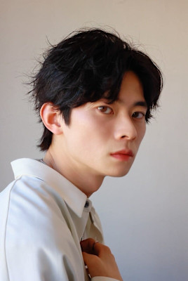 MEN’S HAIR マッシュパーマアッシュブラックカルマパ