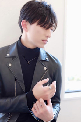 MEN’S HAIR マッシュパーマアッシュブラックカルマパ