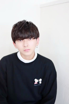 MEN’S HAIR マッシュパーマアッシュブラックカルマパ