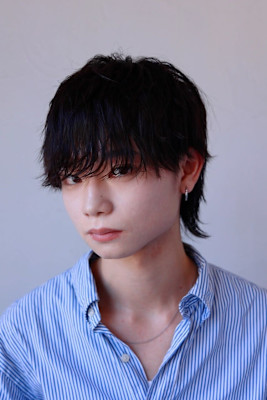 MEN’S HAIR マッシュパーマアッシュブラックカルマパ