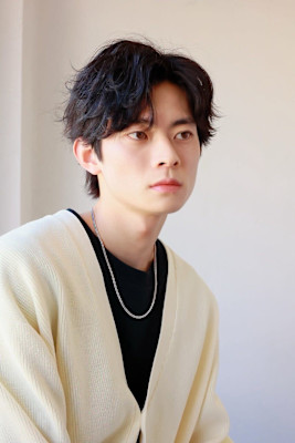 MEN’S HAIR マッシュパーマアッシュブラックカルマパ