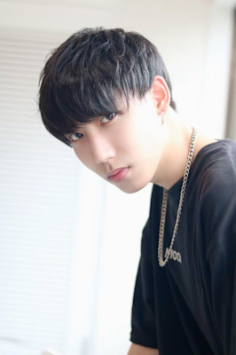 MEN’S HAIR マッシュパーマアッシュブラックカルマパ