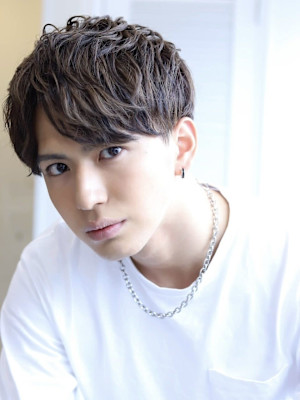 【soy-kufu】MEN’SHAIR波巻きマッシュパーマハ