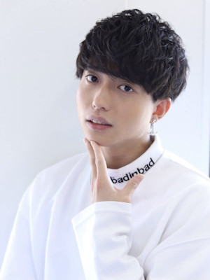 【soy-kufu】MEN'S HAIR波アッシュブラック巻