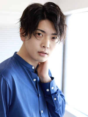 MEN’SHAIRマッシュパーマアッシュブラックカルマパーマ