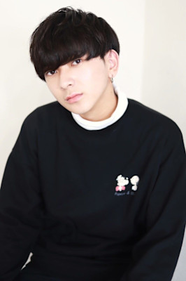MEN’SHAIRアッシュブラックマッシュパーマ