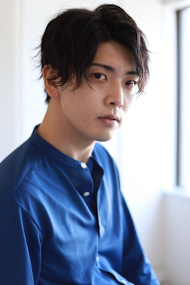 MEN’SHAIRアッシュブラックマッシュパーマ