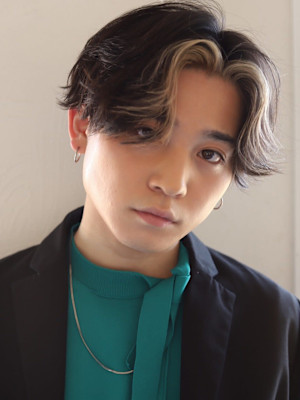 MEN’SHAIRハイライトマッシュパーマ
