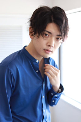 MEN'SHAIRアッシュブラックマッシュパーマ