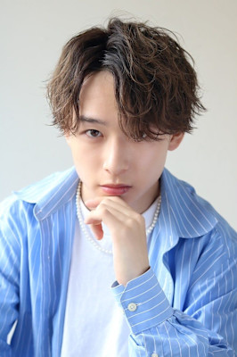 MEN'SHAIR波巻き束感マッシュパーマ
