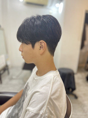 MEN’S HAIR カルマパーマのアッシュブラック