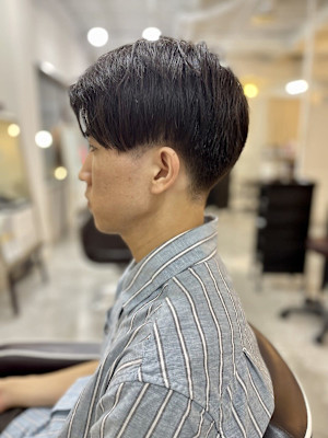 MEN’S HAIR カルマパーマのアッシュブラック