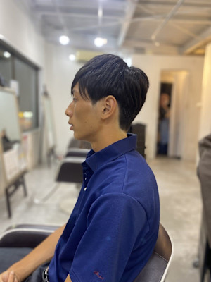 MEN’S HAIR カルマパーマのアッシュブラック
