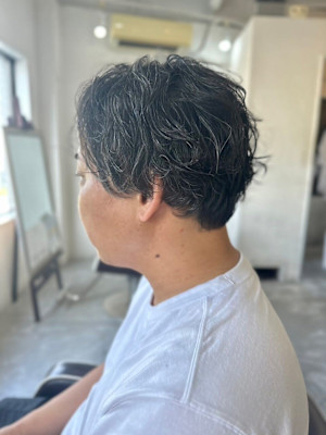 MEN’S HAIR束間ショートカルマパーママッシュ