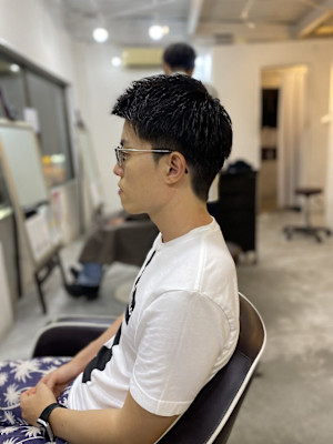 MEN'S HAIR束感ショートカルマパーマ
