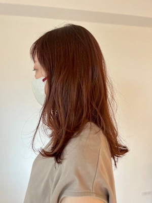 大人可愛い20代30代40代◎前髪パーマグレーベージュロング