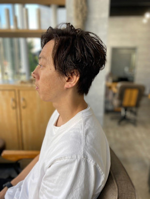 MEN’S HAIR マッシュパーマカルマパーマアッシュブラ