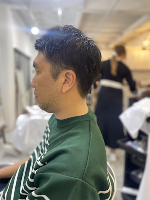 MEN’S HAIR マッシュパーマアッシュブラックカルマパ