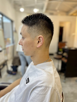 MEN’S HAIR マッシュパーマアッシュブラックカルマパ