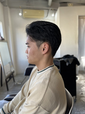 MEN'S HAIRカルマパーママッシュパーマアッシュブラッ