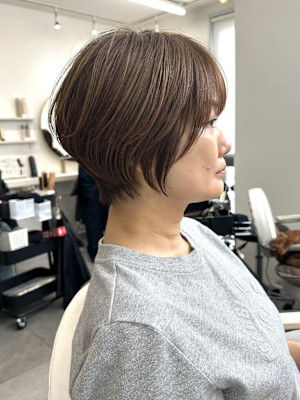 大人可愛い丸みのあるショートボブ！